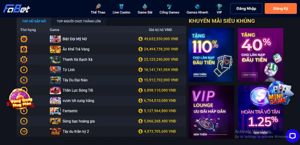 Các tính năng nổi bật của game bắn cá